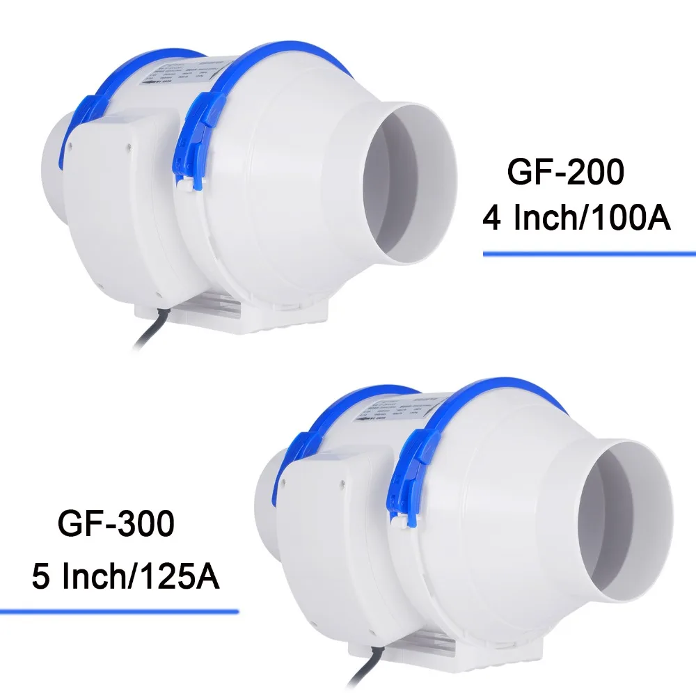 Hon& Guan, 4, 5, 6, 8 дюймов, домашний бесшумный встроенный канальный вентилятор, сильная вентиляция, 110 В, 220 В, вытяжной вентилятор, кухонные вентиляторы для очистки воздуха, вентилятор для ванной комнаты