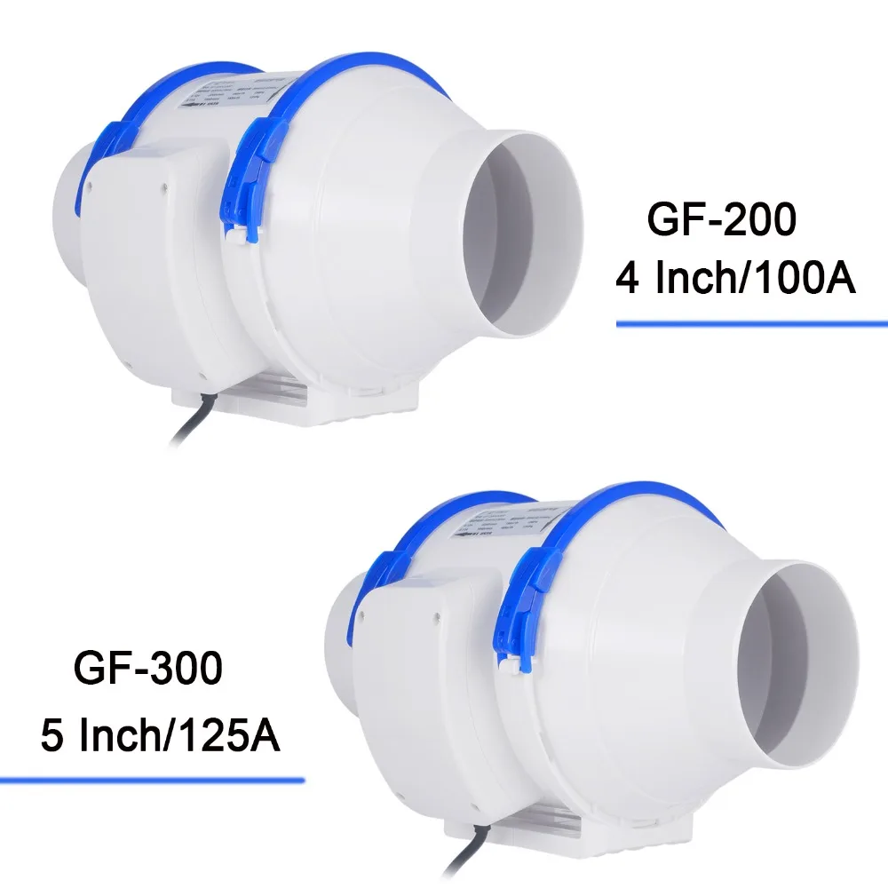 Billig Hon   Guan 4 5 6 8 zoll Hause Stille Inline rohrventilator Starke Belüftung 110V 220V Extractor fan Küche Luft Sauber Fans Bad Fan