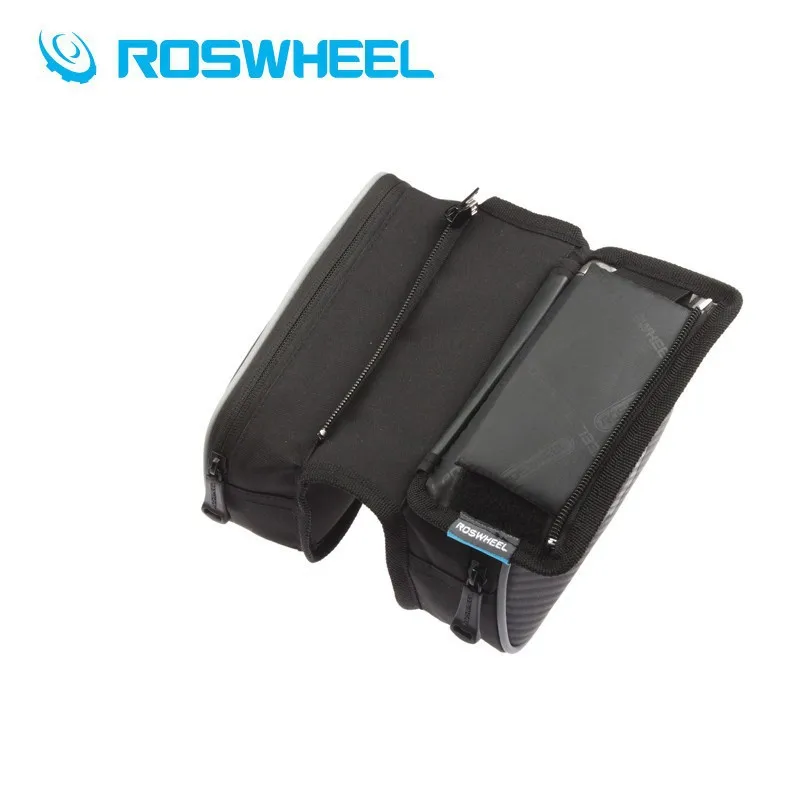 Flash Deal Roswheel Waterproof Cycling Bags Bike Front Frame Bag Tube Pannier Double Pouch for 5/5.5 inch Cellphone Touchscreen Bags 2 Flash Deal Roswheel Waterproof Cycling Bags Bike Front Frame Bag Tube Pannier Double Pouch for 5/5.5 inch Cellphone Touchscreen Bags 2