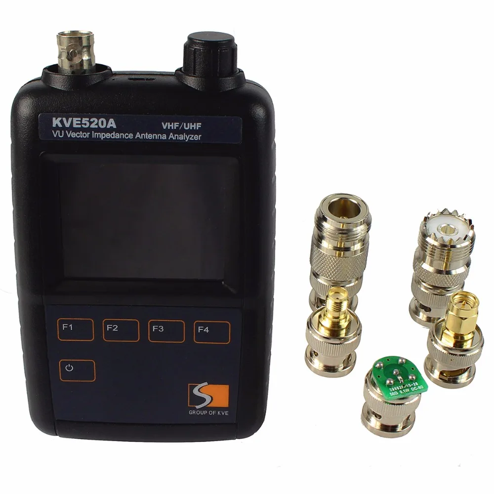VHF/UHF цветной графический векторный импедансный антенный анализатор KVE520A с 5 разъемами аксессуары для рации J6558A