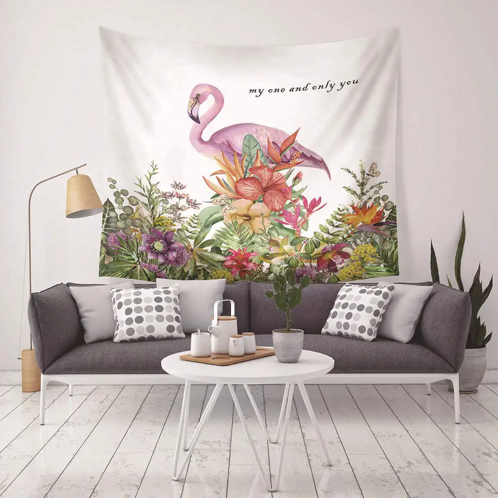 Tapestry Indian Mandala Flamingo Tapestry Macrame Wall Hanging Tapestries Plant Bedspread Yoga Mat Blanket Bed Table Cloth
