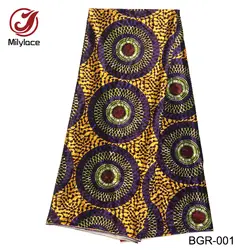 Гарантированное качество печатная африканская Бархатная ткань новый товар фланелевые ткани для одежды Материал 5 ярдов в партии BGR-001