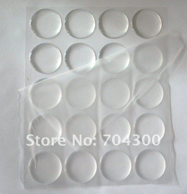 Circle Epoxy Stickers - Round Resin Domes Dots Bottle Cap Adhesive