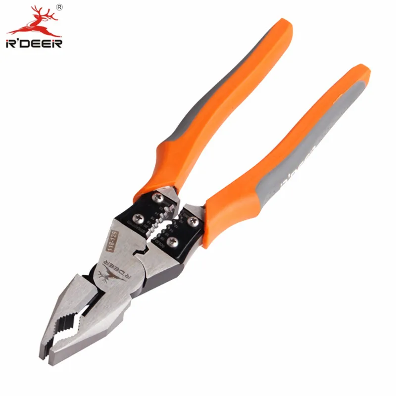 RDEER 4 in 1 Electrician Pliers Crimping Tool 9" Wire