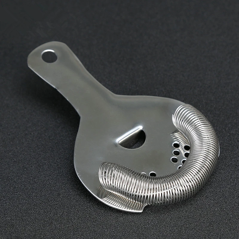 

1pcs Silver Professional Grade Stainless Steel Luxury Cocktail Strainer For Use With Shaker Glass or Tin Cocktail Ice Strainers