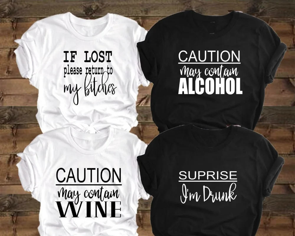Womens Drinking Shirts Funny Drinking shirts Bestie Shirts Drinking Matching Shirts If Lost or Drunk Please Return to Friend,Group shirt