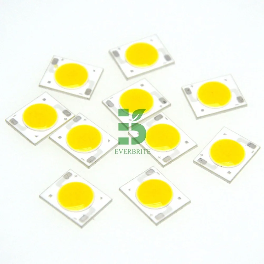 

6W COB LED Ceramic base 12*15mm 9-10V 500lm 600ma LED diodes 2700K Warmwhite CRI>80, 4000K Netural white, CRI>90 10pcs/lot