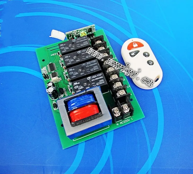 NEW 4Channel Wireless AC 220V Remote Control Power Switch / Wireless Remote ControllerFree