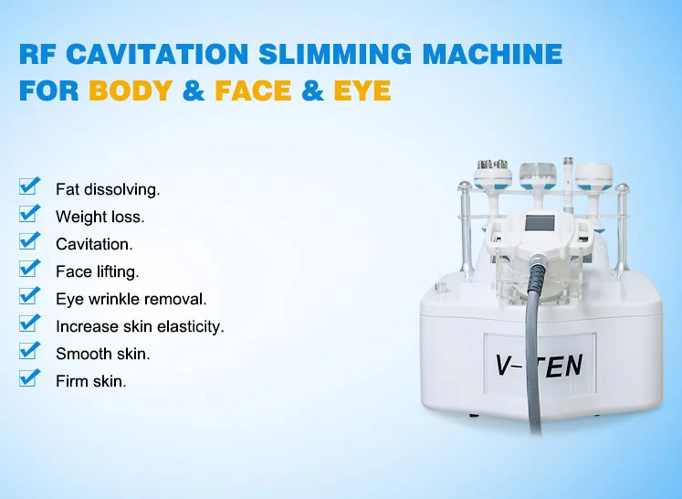 Rf velashape машина для похудения вакуумный ролик кавитация удаление жира красота машина