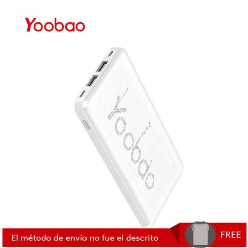 Yoobao KJ03 10000 мАч Мобильный резервный ультратонкий полимерный внешний аккумулятор