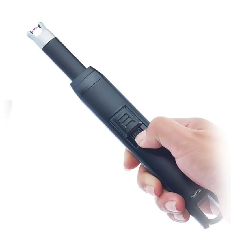  Metal case Long USB Electric arc kitchen windproof lightersrechargeable pulse lighter Candles and F - 32841760510