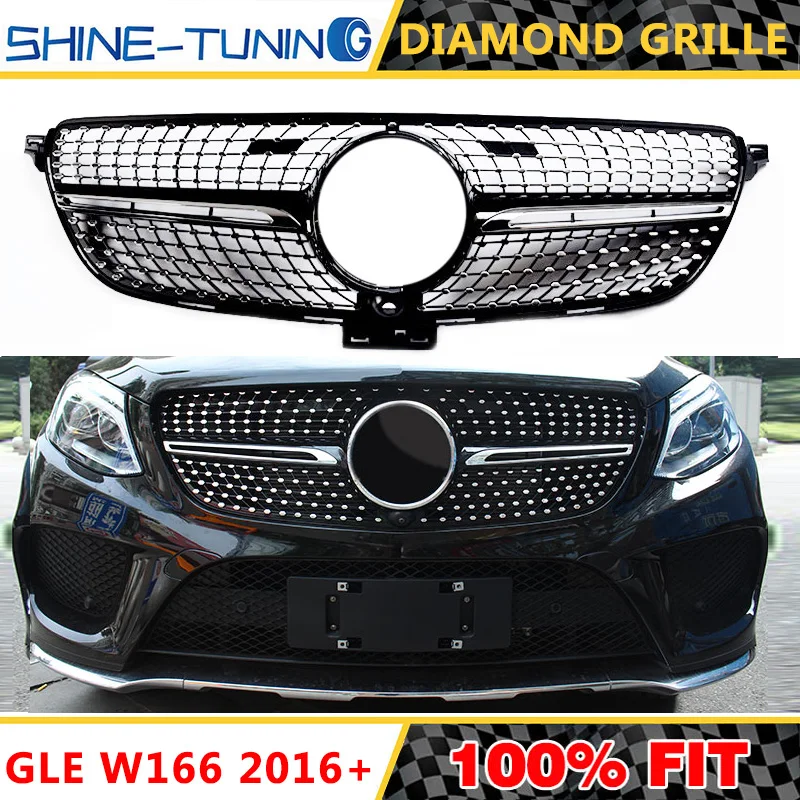For GLE Class W166 W292 Diamond Grille C292 Front Grill for Mercedes