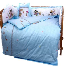 Промо-акция! 6 шт. кроватки детские постельные принадлежности для детской кроватки Ropa de Cama(3 бампера+ матрац+ подушка+ одеяло