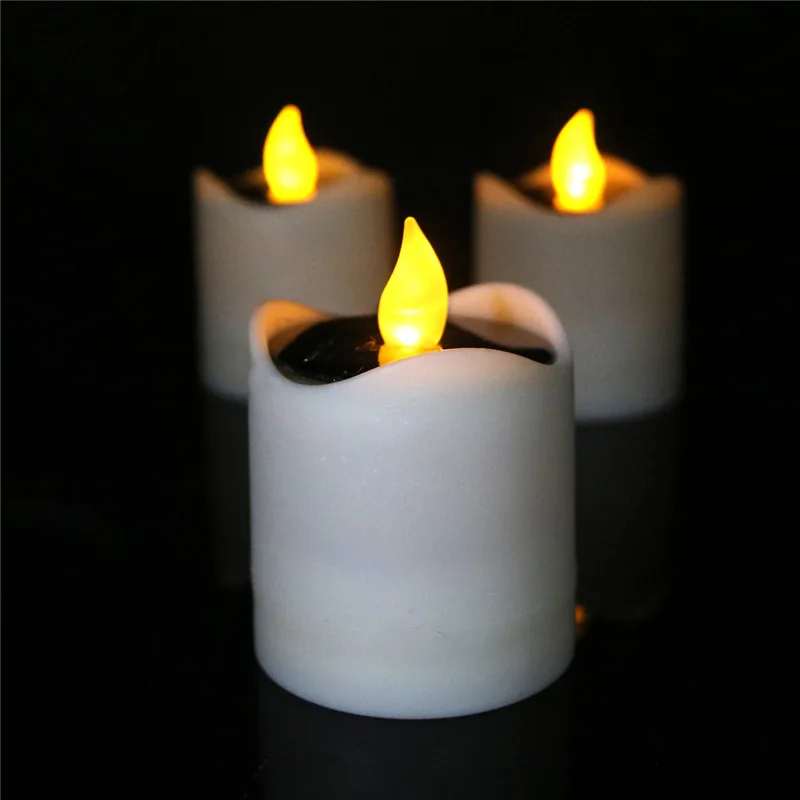 Lâmpada de Calor Romântico à Prova Água ao ar Decoração para Casamento Oi-lumix Chama Candle Light d' Livre Indoor Aniversário Bar 6 pc Led 10 Lâmpadas solares
