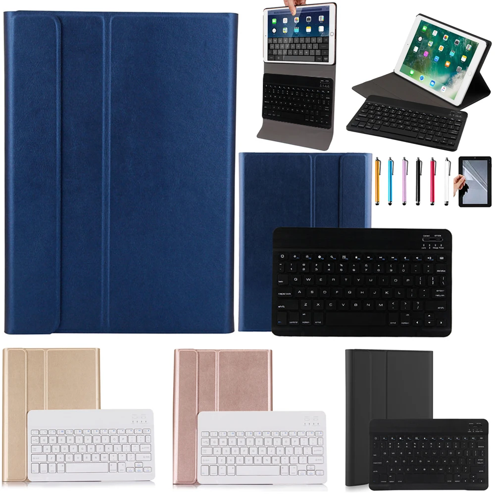 

Eagwell High Quality 2 in 1 Removable wireless Bluetooth Keyboard + PU Leather Case For New iPad 2017 / Air / Air 2 /Pro 9.7