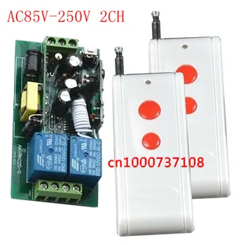 

AC110V 85V-250V 2CH RF wireless remote control switch system(2 transmitter1receiver) 10A Toggle/Momentary wireless switch ON OFF