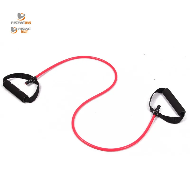 resistance exercise band tubes stretch yoga band font b fitness b font workout pilates red for