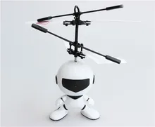 Induzida intelligent toys superman astros eletrônico rc helicóptero voando bola ufo ar. drone box original pacote de 2017 vendas quentes