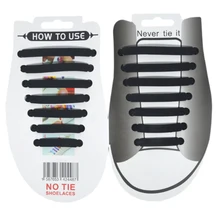 14 шт./компл. Т-типа силиконовые шнурки дизайн унисекс спортивные шнурки без завязок эластичные туфли теннисные туфли с кружевами