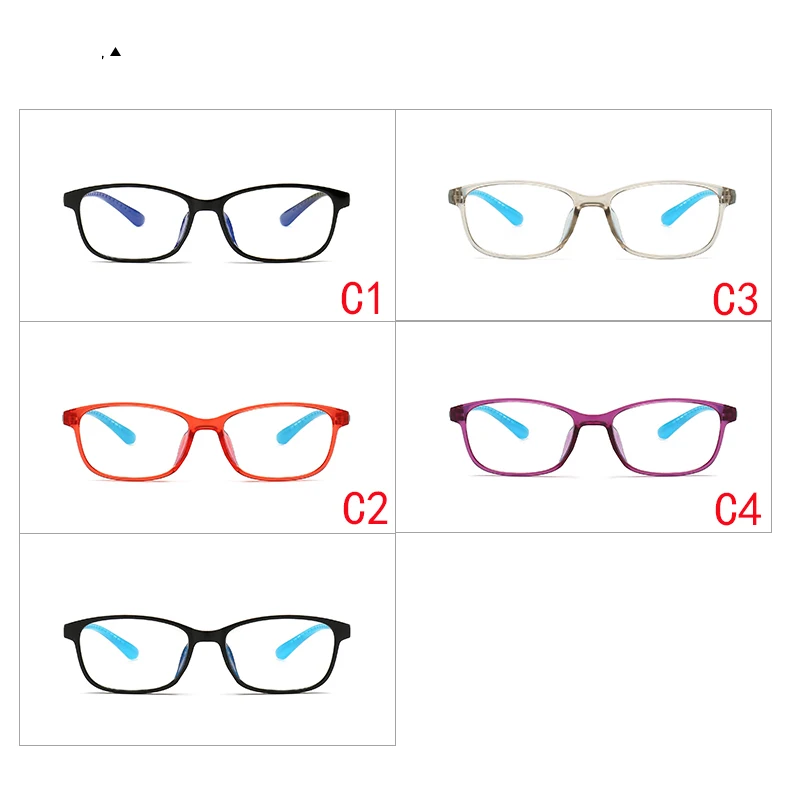 Компьютерные очки 2019 оправы для очков Анти синие легкие очки антибликовые очки рамка женские Квадратные прозрачные линзы поддельные очки