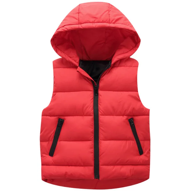 Vests Children Hoodies Warm Jacket Baby Girls Outerwear Coats Kids Vest Boys Hooded Jackets Autumn Winter Thicken Waistcoats 5
