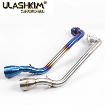 

For yamaha SMAX155 FORCE155 Motorcycle Exhaust Muffler Link Middle pipe Mid Pipe Slip on