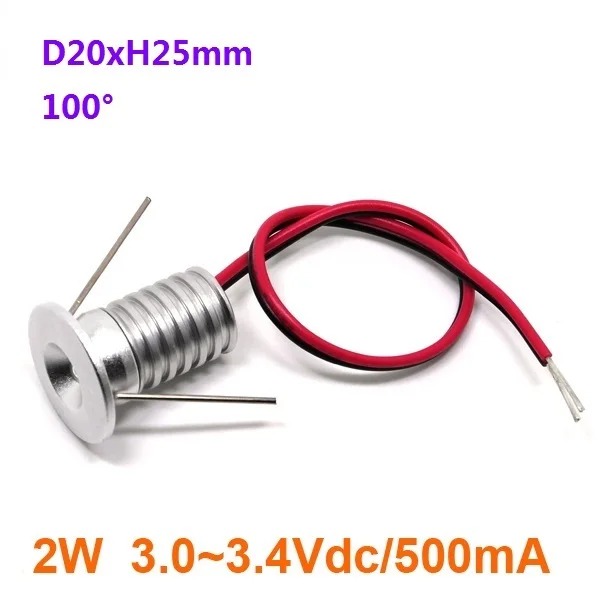 

10pcs/Lot 2W Mini LED Downlight Round Ceiling Spot Lights 3V 12V 24V 110V 220V LED Spot Light Recessed Aluminum Lamp