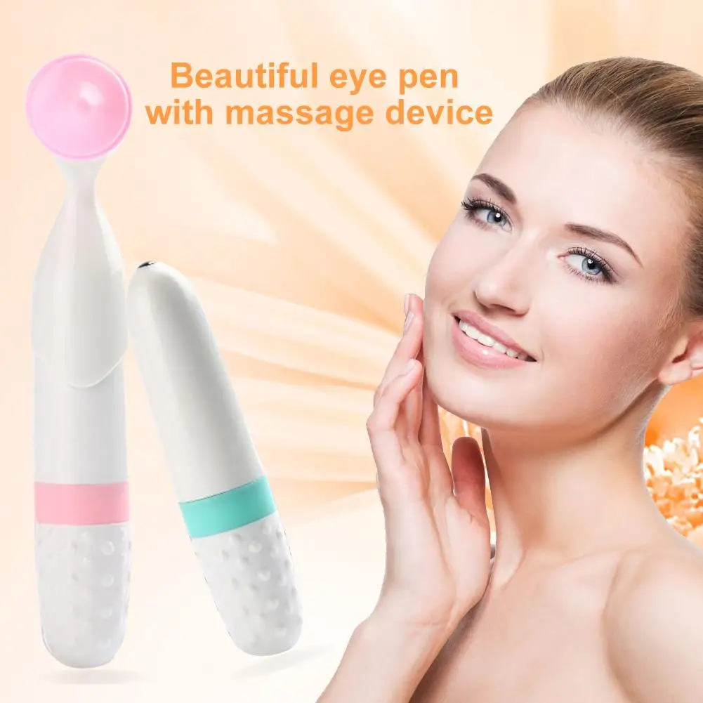 

New Heads Electric Mini Portable Face Eye Vibrating Massager Pen Stick Skin Care