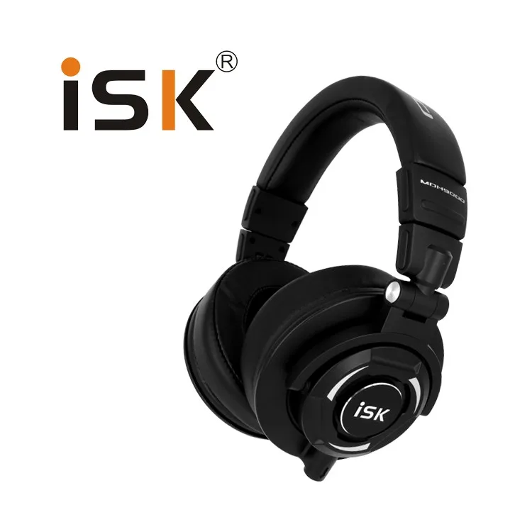 Новинка ISK MDH9000 Hifi Hd монитор наушники полностью закрытого типа для компьютера Запись Мониторинг наушники с 50 мм драйверами