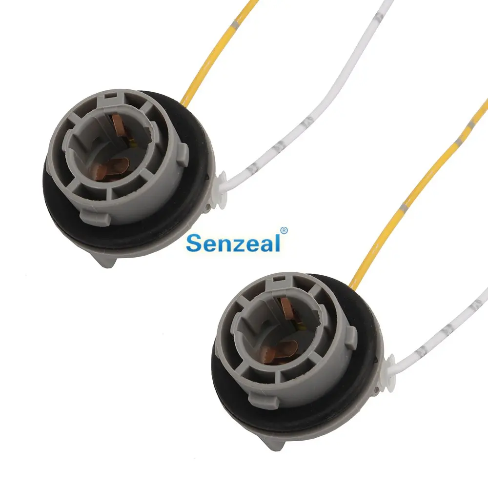 Лампы Senzeal BAU15S/PY21W адаптер гнезд на 1156 150 градусов абс + медный провод 2 шт. простая
