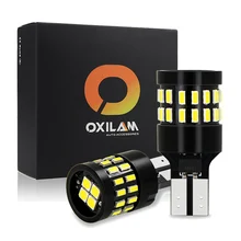 OXILAM 2x W16W T15 светодиодный Canbus Error Free заднего света 921 912 светодиодный лампы резервного копирования Внешние огни Автоматическая сигнальная лампа 12V белого цвета