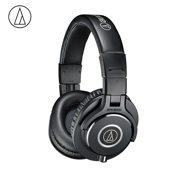 Оригинальные наушники Audio-Technica ATH-M40x, профессиональные мониторные наушники, Накладные наушники, складные наушники HiFi с съемными кабелями