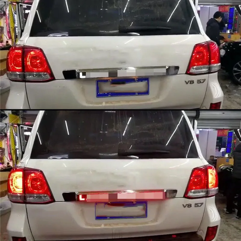  LUHUEZU 2008-2015 Rear Trunk Lid Cover With Led Light Styling Cover For Land Cruiser 200 LC200 Acce - 32841720484