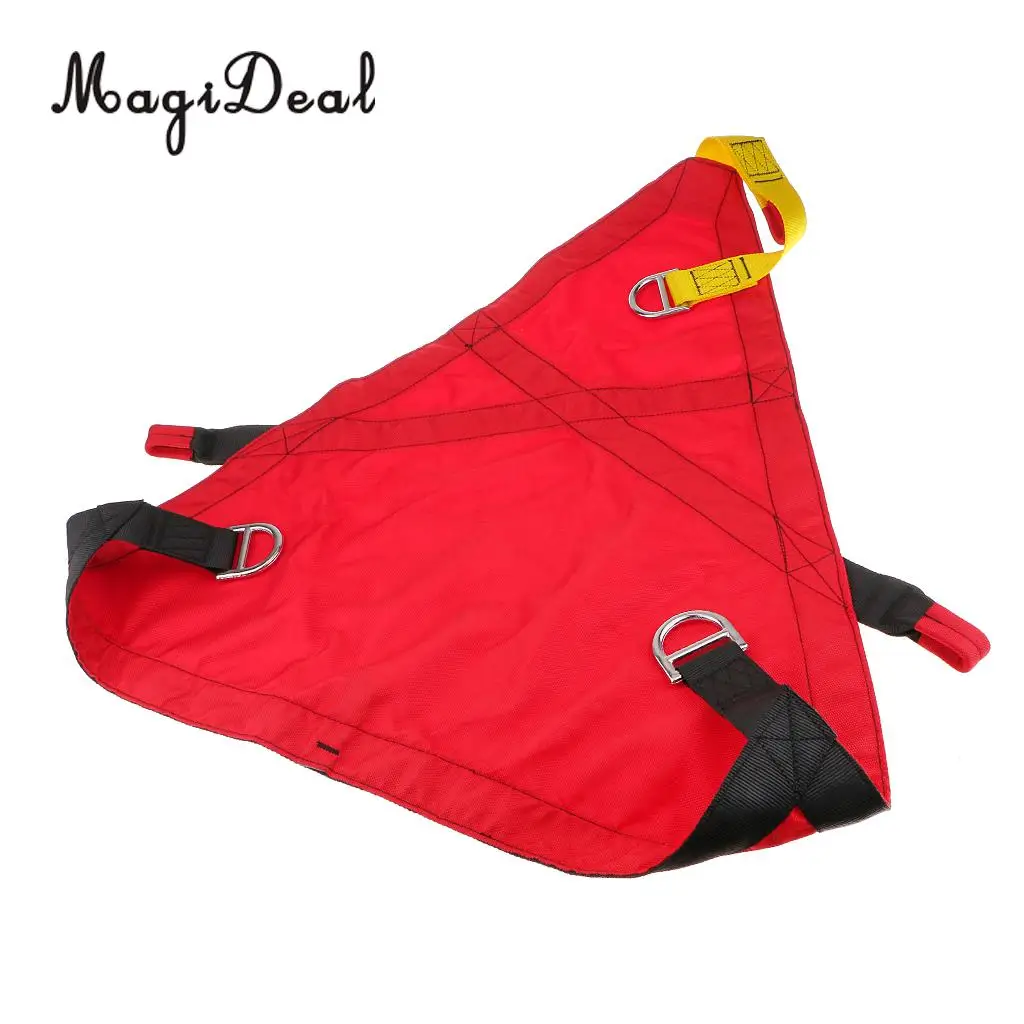 MagiDeal 1Pc Polyester Rock Climbing Rescue Belt Triangle Evacuation Harness Evacuate Patient for Chair Lift Gondola Application
