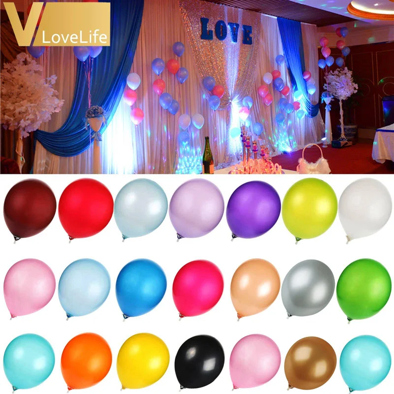 

20pcs/lot 12" Air Balloon Pearl Balloons For Wedding Birthday Christmas Party Decoration Party Balloon Toys Many Colors Choose