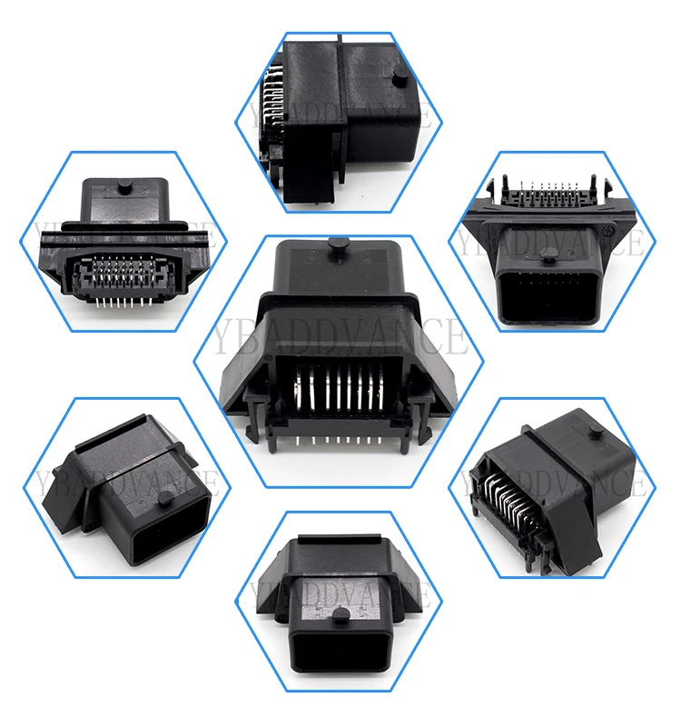 64334-0100 0643340100 32 Pin CMC серии мужской Molex коннектор ECU черный