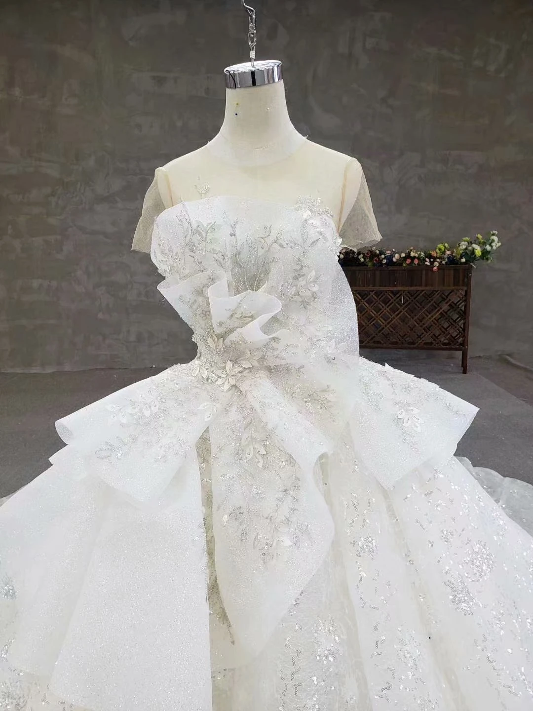 Бэклейк винтажное белое свадебное платье с Аппликации блёстками Vestido De Novia Princesa свадебное платье es плюс размер Свадебное бальное платье