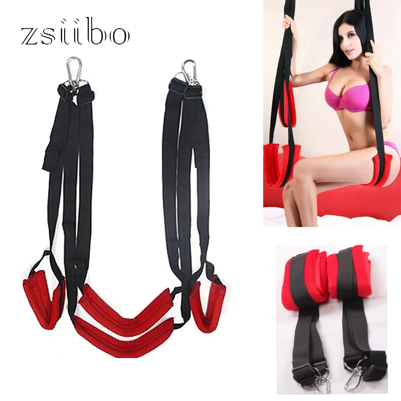 Sex swing Luxury Soft Material Sex Furniture Fetish Bandage Love Sex Swing Chairs Hanging Door Swing Sex Erotic Toys For Couples