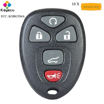 

KEYECU 10PCS Remote Car Key With 5 Buttons - FOB for Pontiac G5 G6 Grand Prix/ Buick Lacrosse/ Chevrolet Cobalt Malibu, KOBGT04A