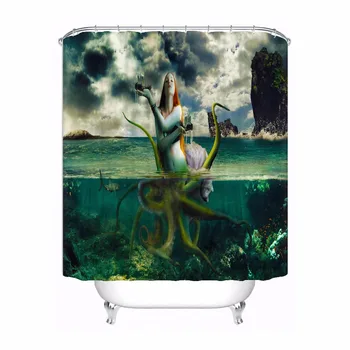 

Bath Curtain For Bathroom Custom Angel Anime Girls Home Decor Shower Curtain Waterproof Fabric Hooks #180417-02-149