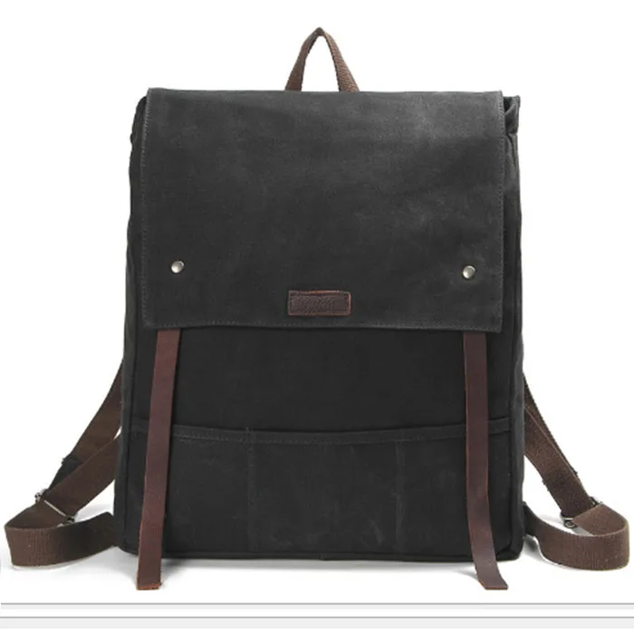 

New fashion men's backpack vintage canvas backpack school bag men's travel bags large capacity backpack black/brown/army green
