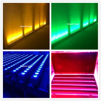 

(5pcs+Flightcase) 18x15w rgbwa led wall washer indoor dj bar light indoor flood led wash rgbwa 15w