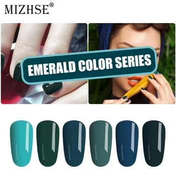 

MIZHSE Varnish Long Lasting Soak off UV Nail Gel Primer Blue Color Series Nail Gel Polish Fashion UV LED Nail Enamel Gel Lak
