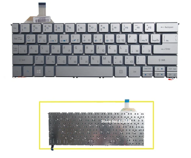 SSEA New RU Keyboard without frame for Acer Aspire S7 S7 391 S7 392 Russian Keyboard