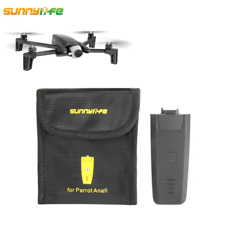 Sunnylife Parrot Anafi Drone Accessories Lipo Battery Storage Bag