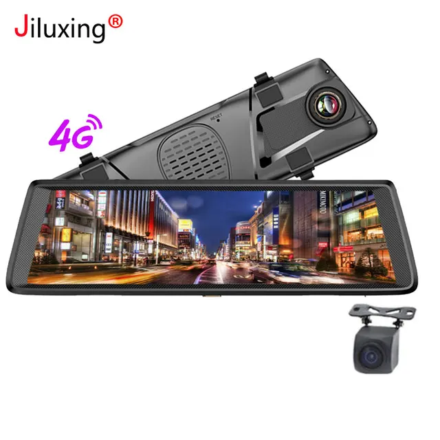 Best Price 4G 10" car dvrs 1080p Car camera Android mirror GPS navigation WIFI ADAS Bluetooth Video Recorder Dash Cam Dual Lens Rearview