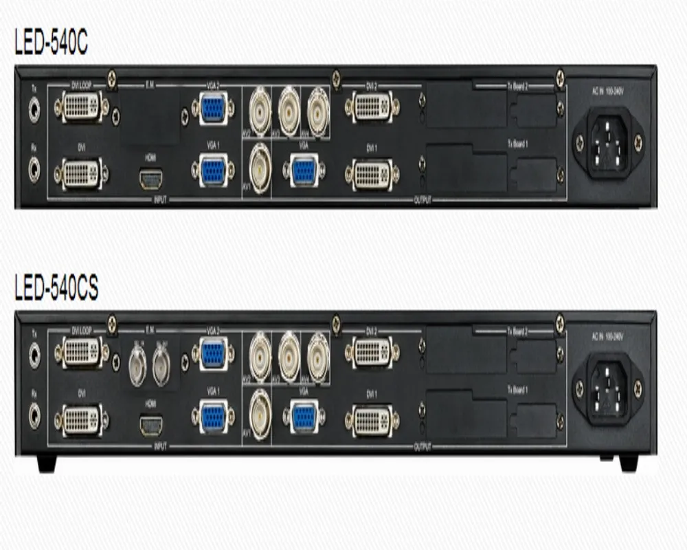 

Seamless splicing/Image freeze/Accurate brightness control LED-540CS led video processor