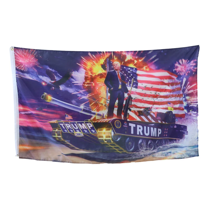BENFACTORY Store 3x5 футов Дональд Дж. Трамп стенд на флаге бака однослойный polyester полиэстер с латунными Люверсами