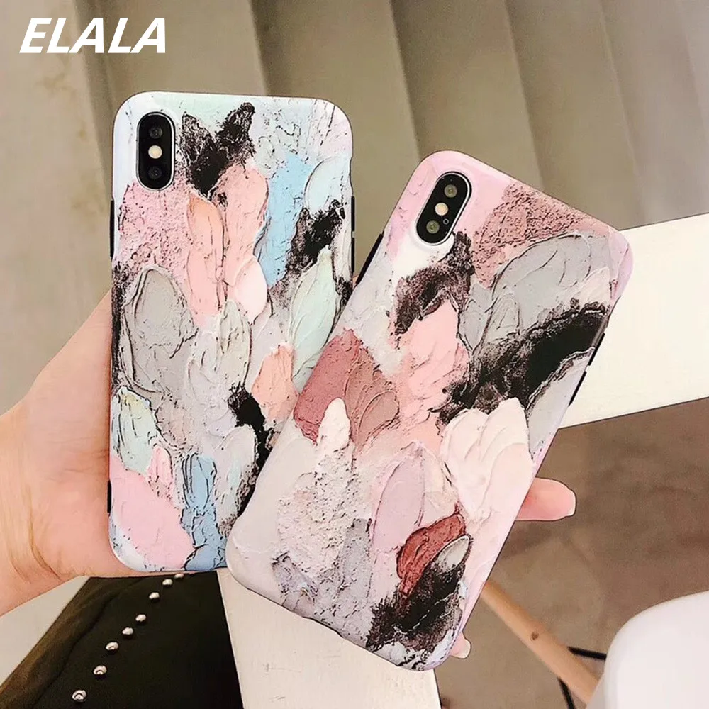 Ретро мраморный чехол для телефона iPhone XR Забавный граффити абстрактное