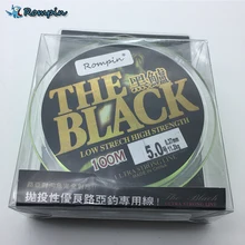 Rompin нейлоновая леска 100 м фторуглеродная плетеная для приманки Морской бас супер сильная скалистая дорога